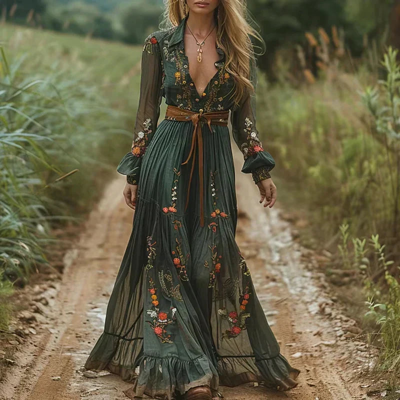 Women Boho Summer Maxi Dress with Tiered Skirt – SandStone Boutique