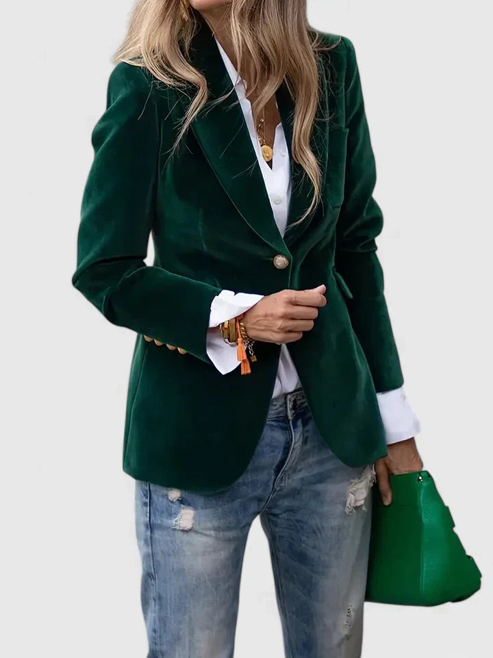 Women’s Tailored Classic Button Blazer Jacket