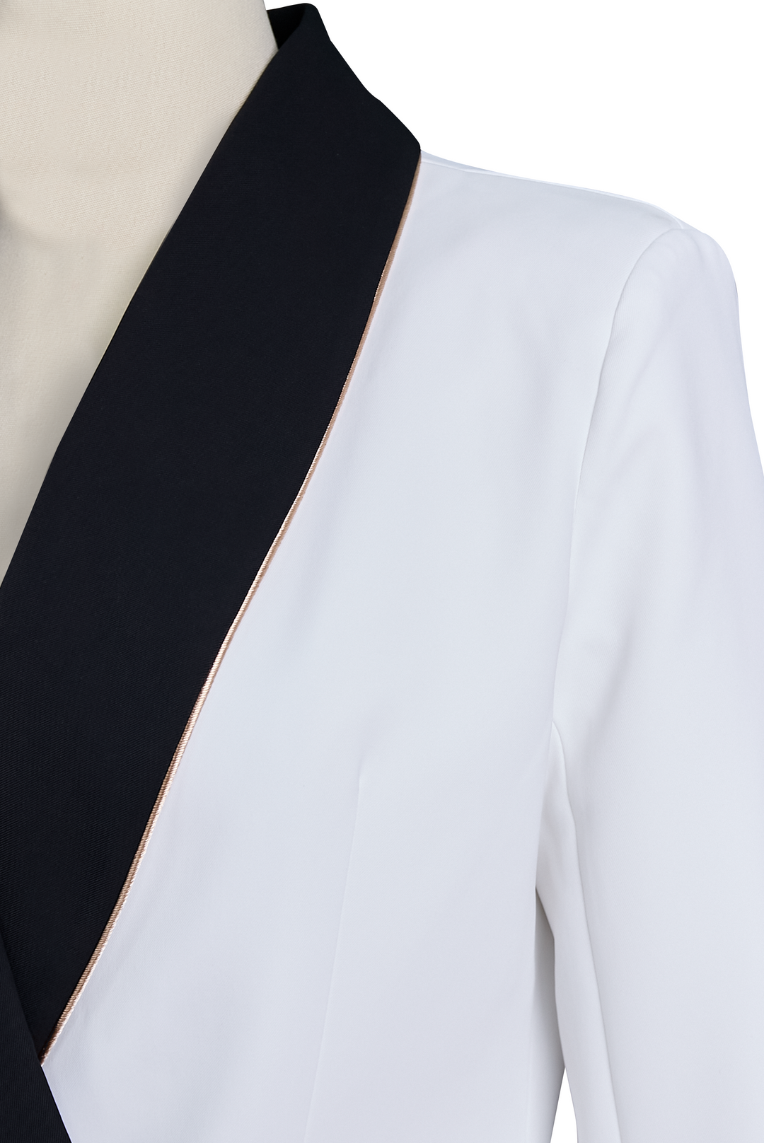 Women’s Asymmetrical Blazer with Contrast Lapel