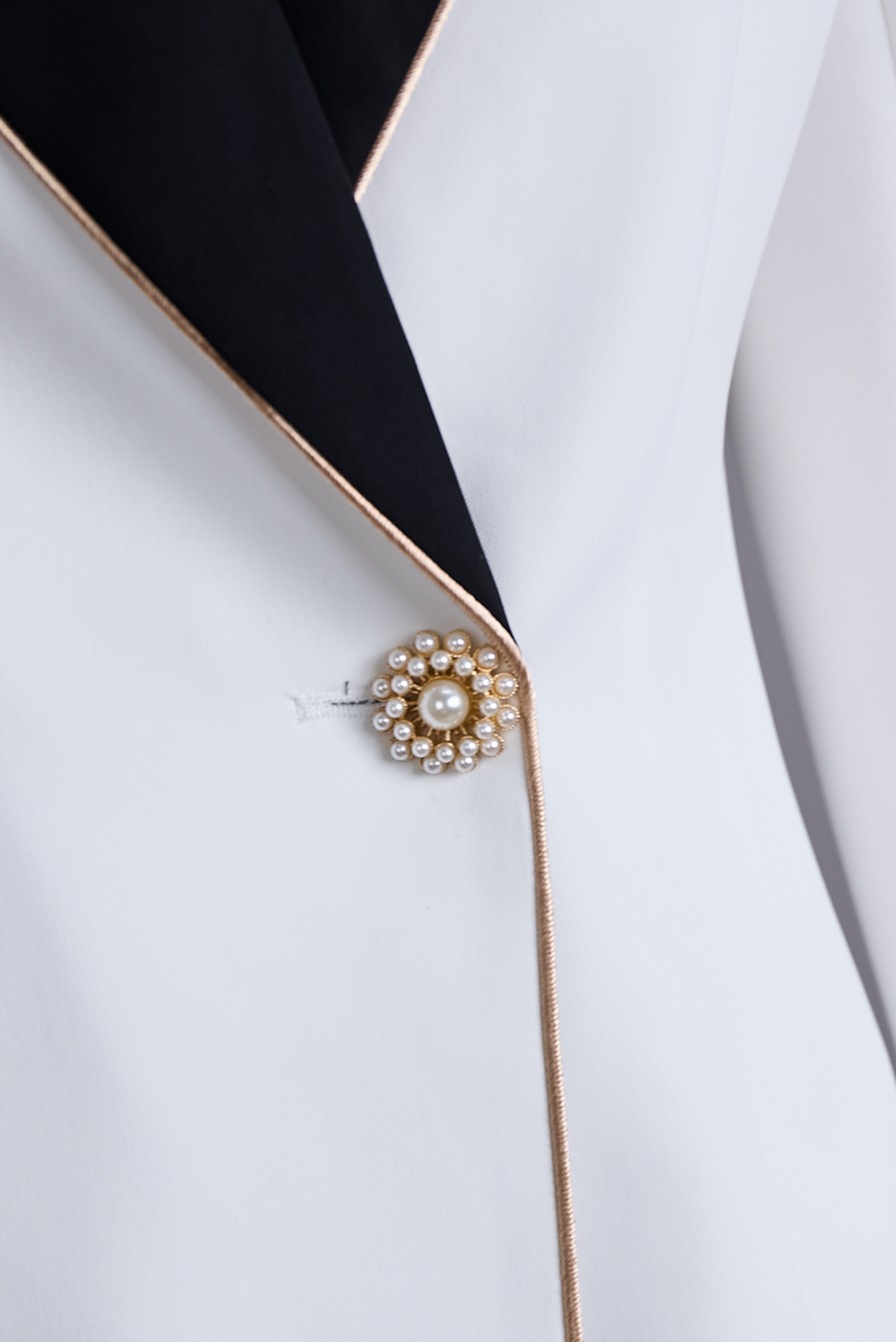 Women’s Asymmetrical Blazer with Contrast Lapel