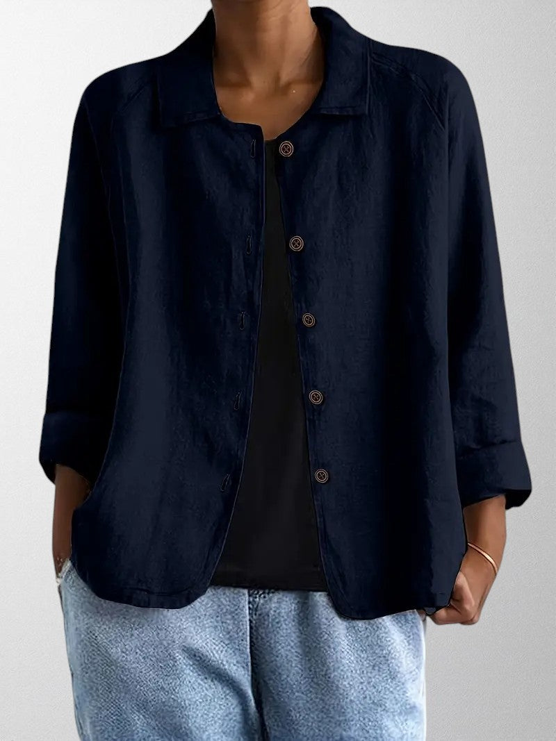 Elegante Damenbluse, lockere Passform & vielseitiger Stil