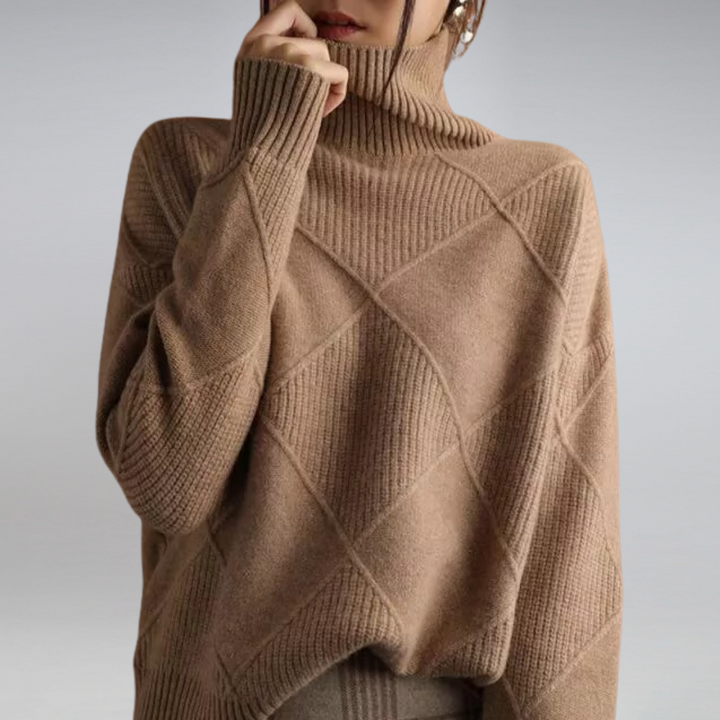 Women's Soft Lightweight Turtleneck Knit Sweater
