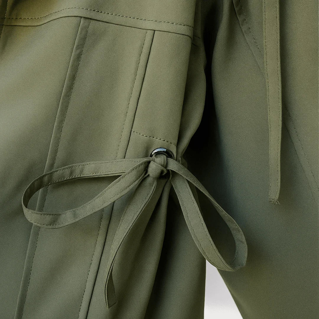 Vanntett, vindtett damejakke med justerbar midje