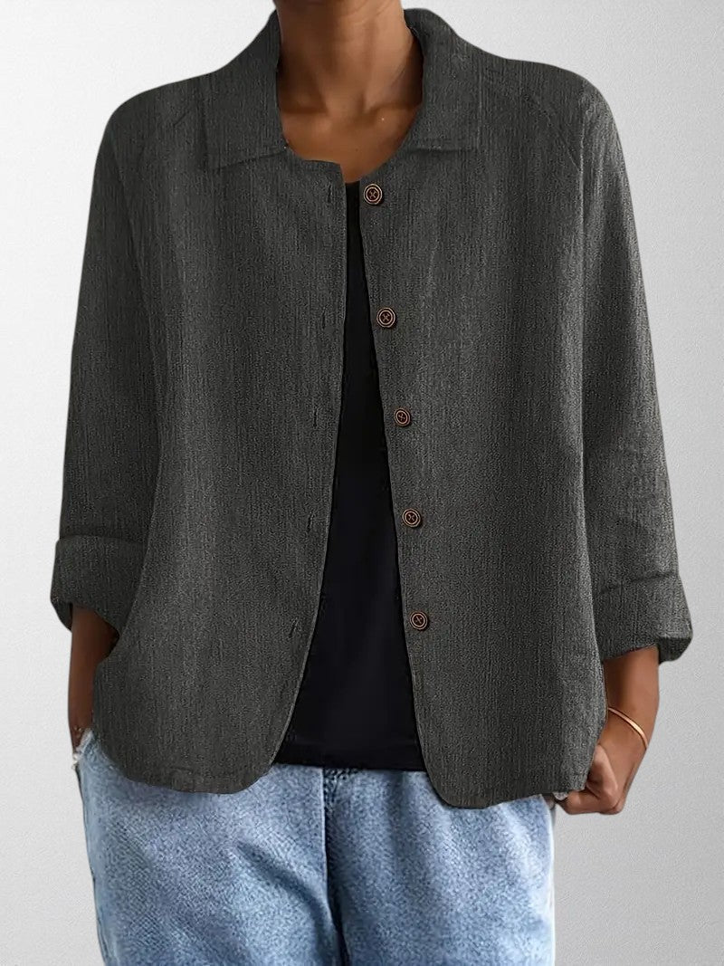 Elegante Damenbluse, lockere Passform & vielseitiger Stil