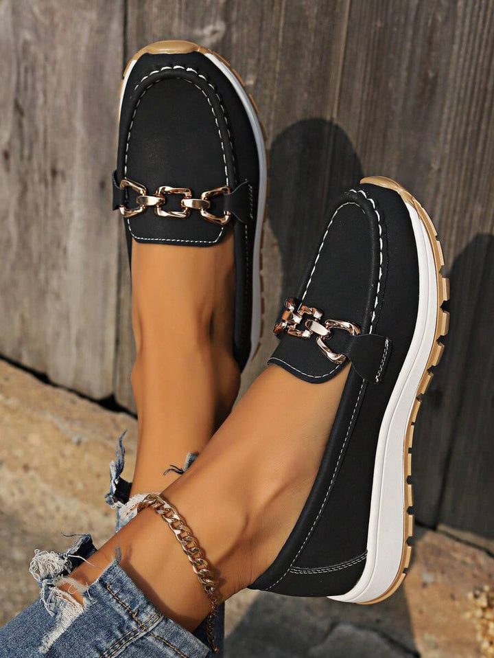 Ortopediske loafers med polstret buestøtte