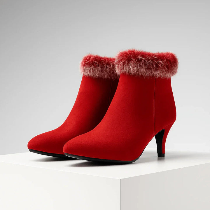 Koselige ortopediske ankelstøvletter i plysj for kvinner