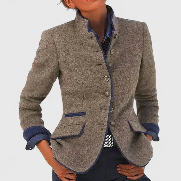 Women’s Tailored Structured Button Blazer
