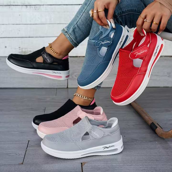 Women’s Cushioned Slip-On Walking Shoes for All-Day Comfort and Support
