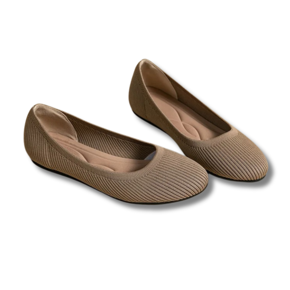 Ballet Flats Stylish Comfy Women Leather Padded Insole Flexible Sole