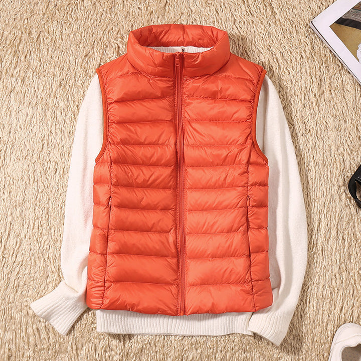 Gilet impermeabile da donna: design plissettato leggero, confortevole e lusinghiero
