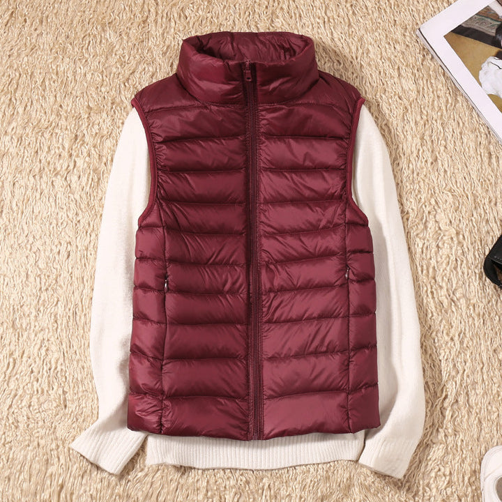 Gilet impermeabile da donna: design plissettato leggero, confortevole e lusinghiero