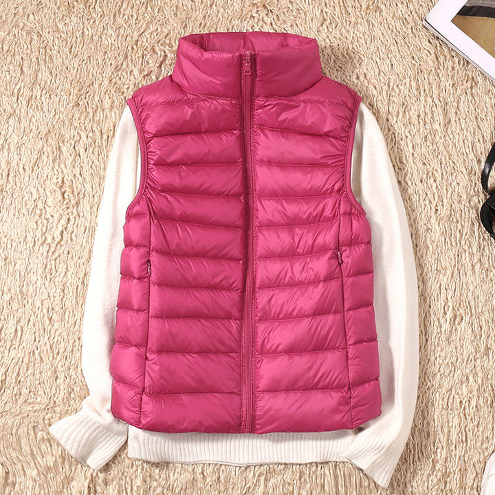 Gilet impermeabile da donna: design plissettato leggero, confortevole e lusinghiero