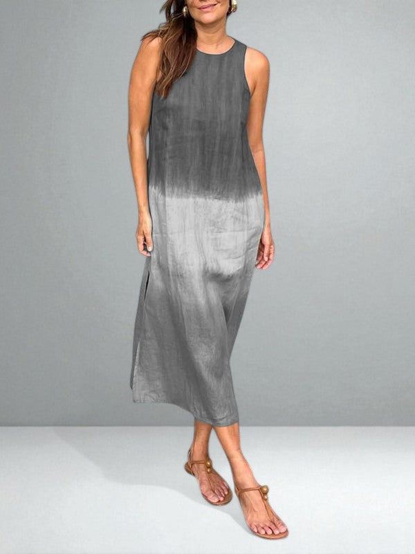 Printed Dress Women’s Cotton-Linen Lightweight Flowing Fit