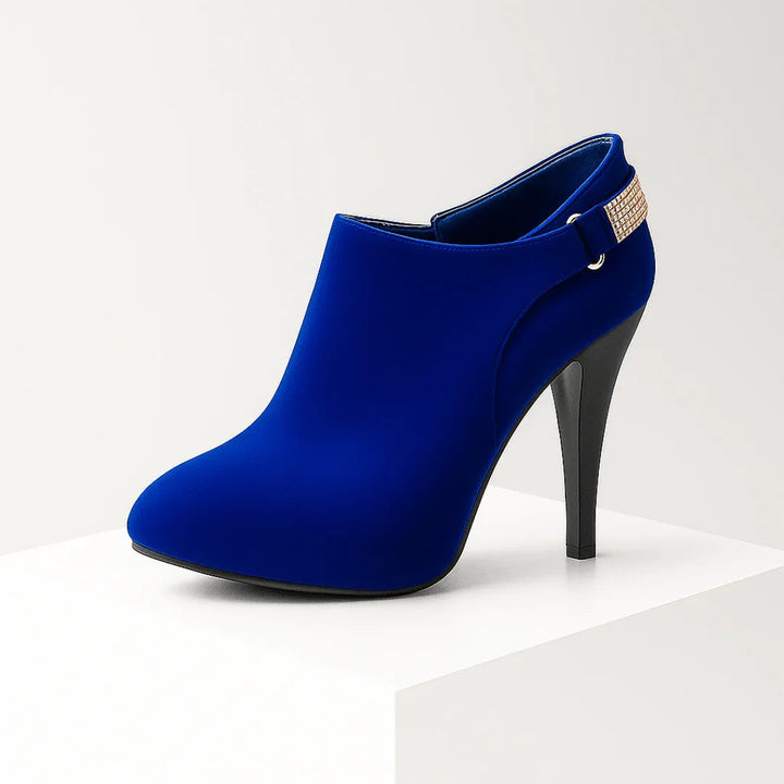 Women’s Cushioned Insole Heeled Ankle Boots for All-Day Comfort