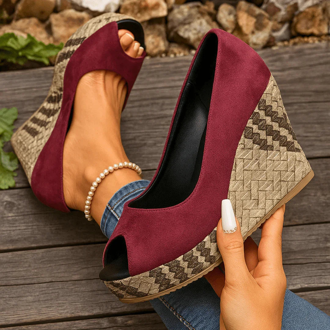 Women’s Orthopedic Block Heel with Arch Support and Cushioned Comfort