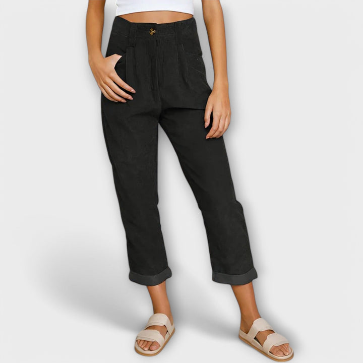 Modern Corduroy Trousers Women | Tailored Fit, Soft Texture, Versatile Styling