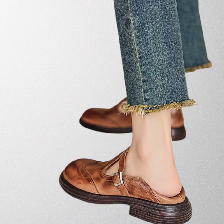 Elegante Lederschuhe für Damen, bequem und vielseitig