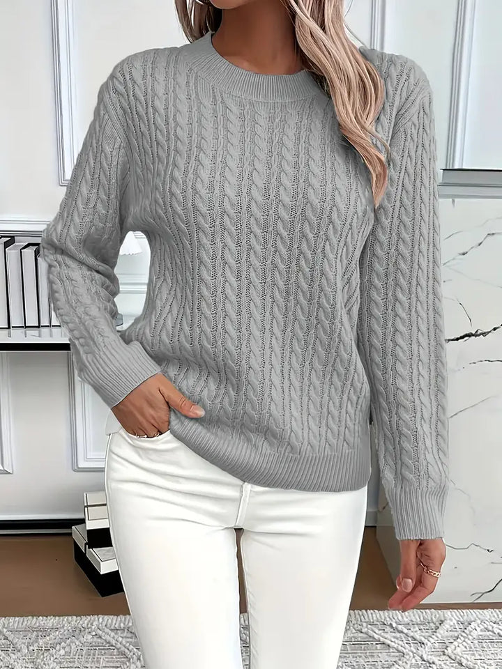 Pull en tricot torsadé Cozy pour femmes