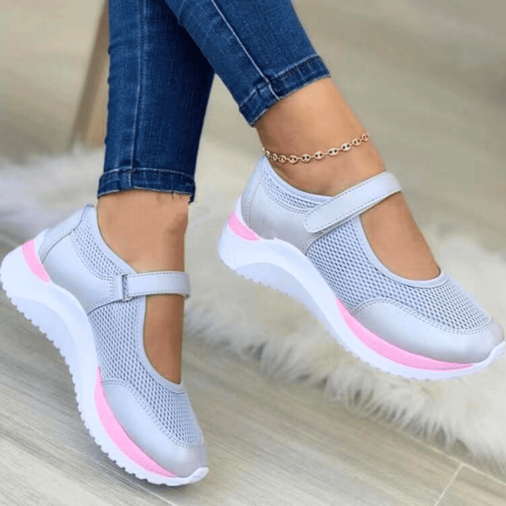 Naisten mesh-kävelykengät geelipehmusteella kivunlievitykseen