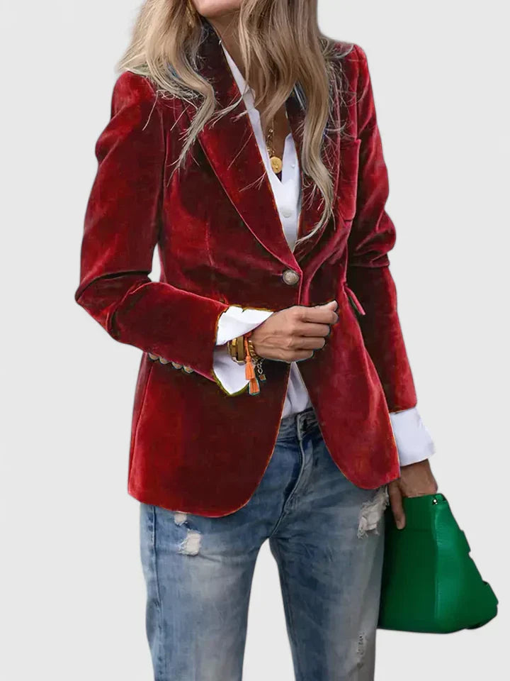 Women’s Tailored Classic Button Blazer Jacket