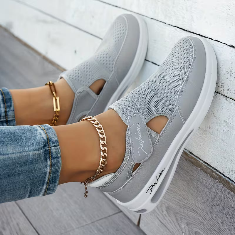 Women’s Cushioned Slip-On Walking Shoes for All-Day Comfort and Support