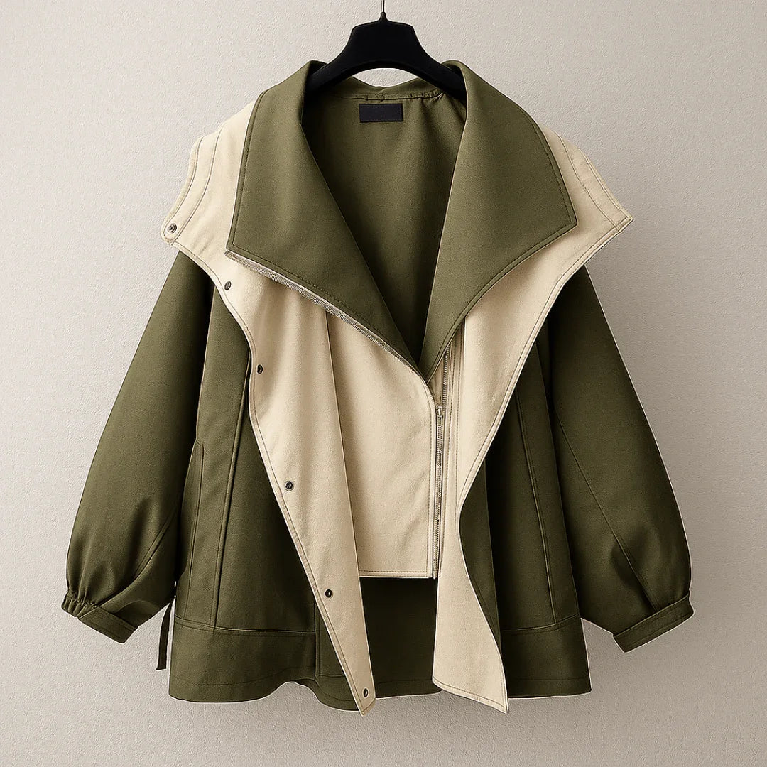 Vanntett, vindtett damejakke med justerbar midje