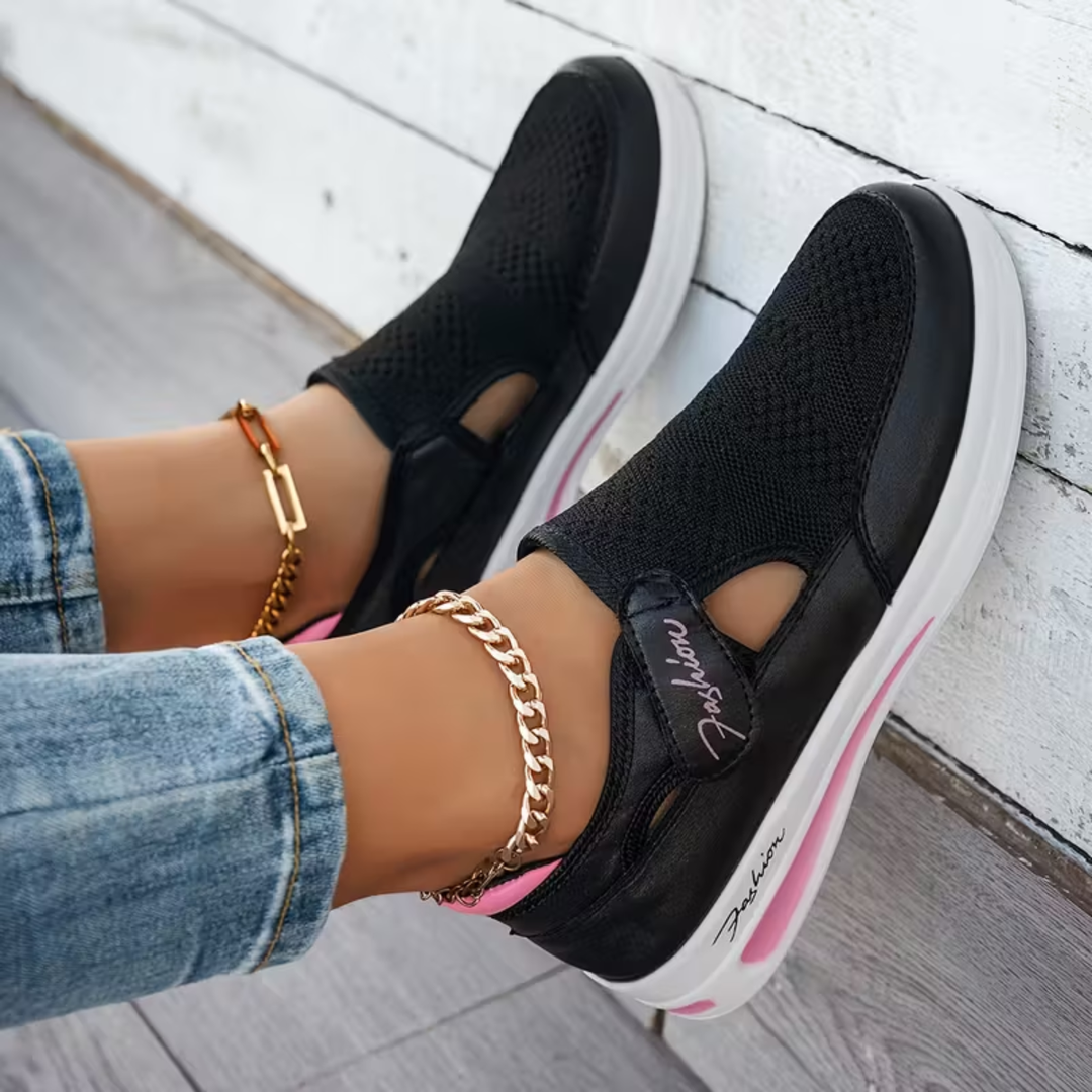 Women’s Cushioned Slip-On Walking Shoes for All-Day Comfort and Support