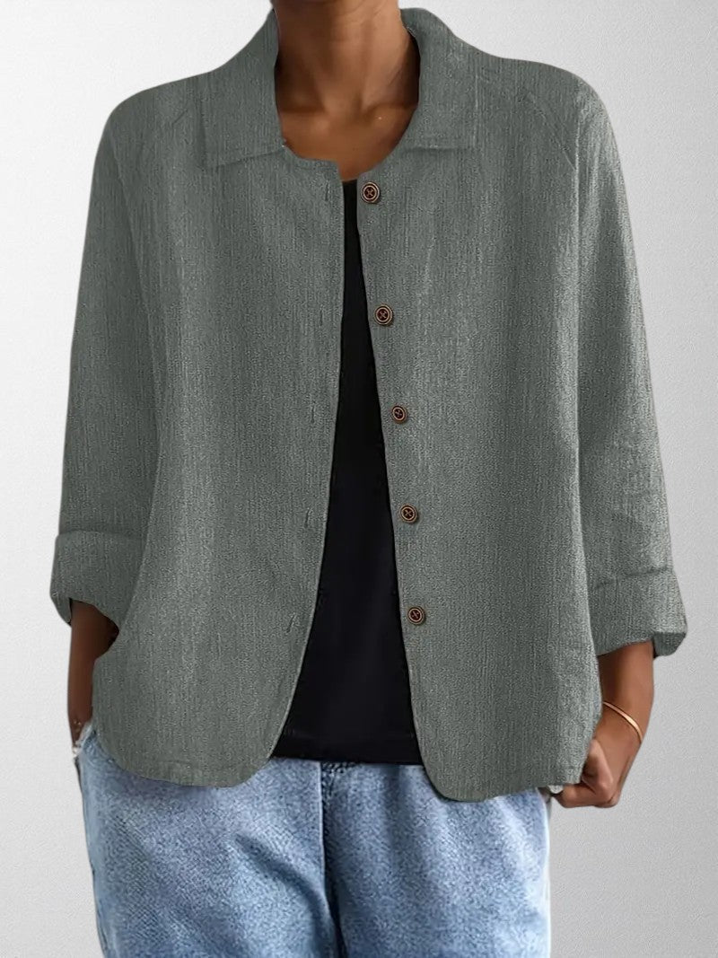 Elegante Damenbluse, lockere Passform & vielseitiger Stil