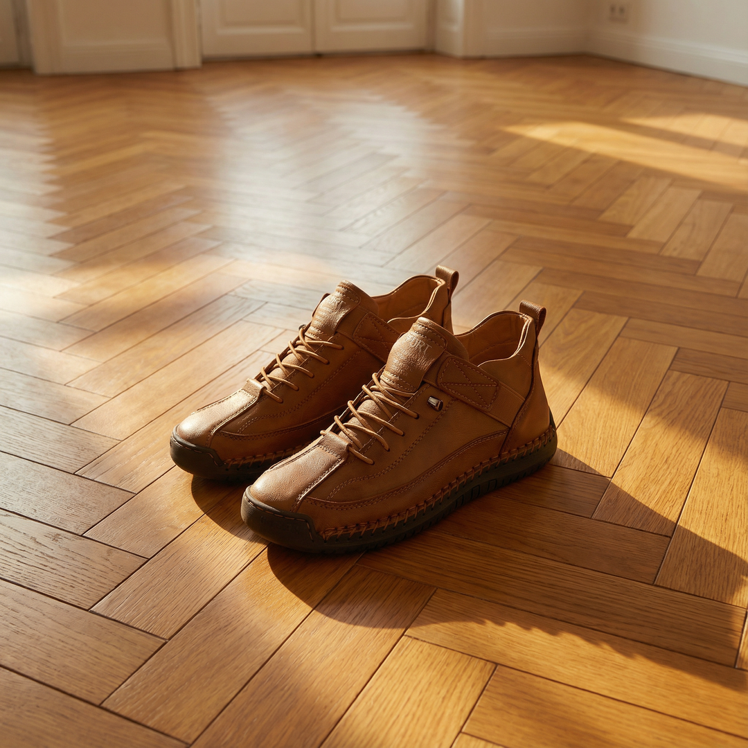 Naisten mukavat vegaaniset nahkaiset nauhalenkkarit