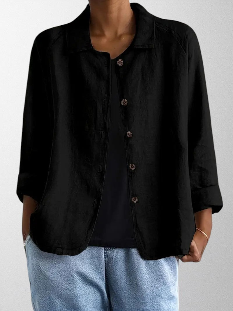 Elegante Damenbluse, lockere Passform & vielseitiger Stil