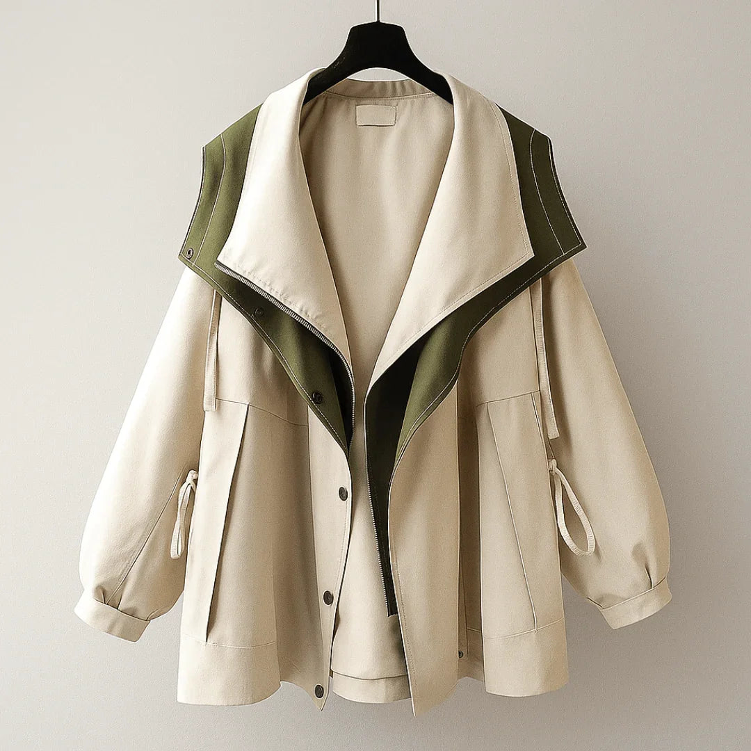 Vanntett, vindtett damejakke med justerbar midje