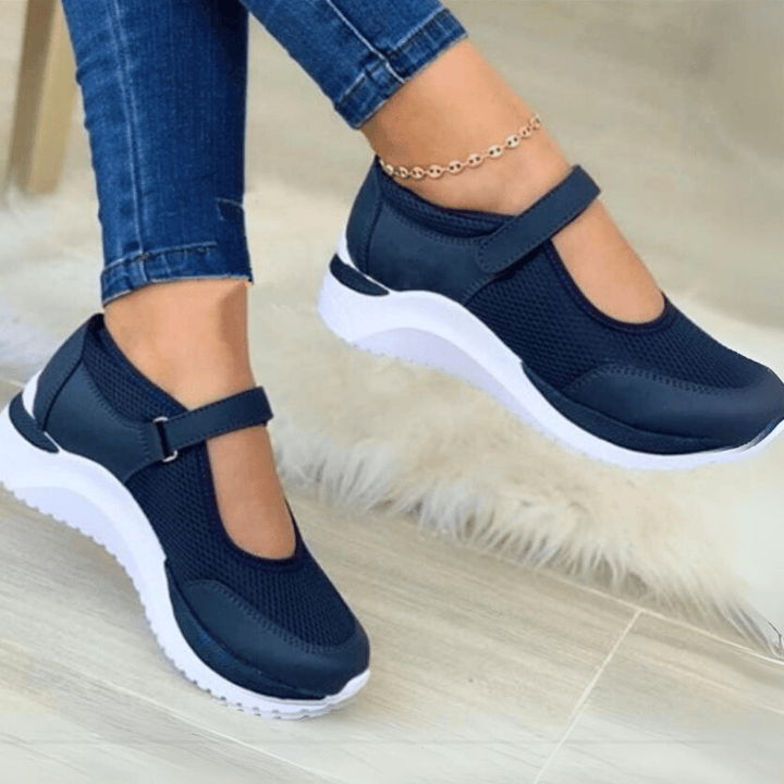 Naisten mesh-kävelykengät geelipehmusteella kivunlievitykseen