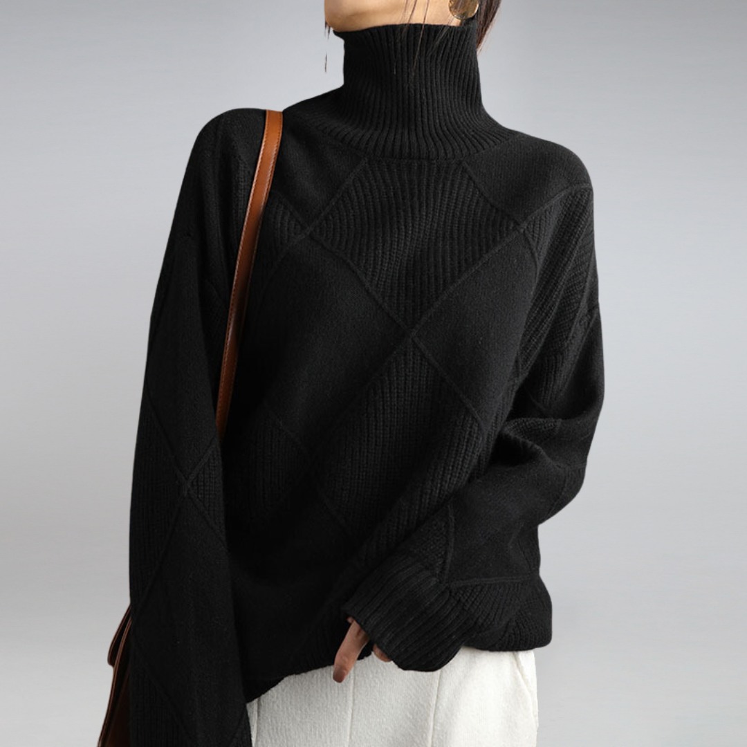 Women's Soft Lightweight Turtleneck Knit Sweater
