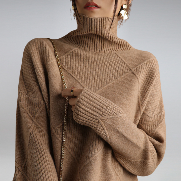 Women's Soft Lightweight Turtleneck Knit Sweater