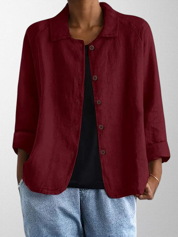 Elegante Damenbluse, lockere Passform & vielseitiger Stil