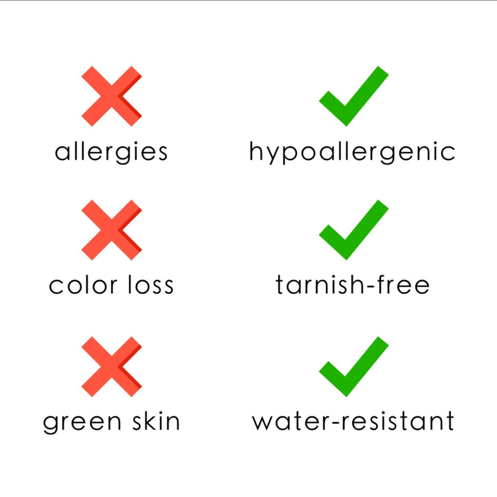 Vintage Necklace Pendant Women Stainless Steel Waterproof Gemstone