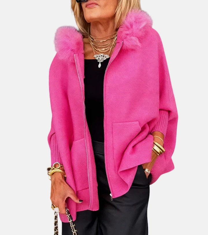 Dame varm hættejakke til køligt vejr