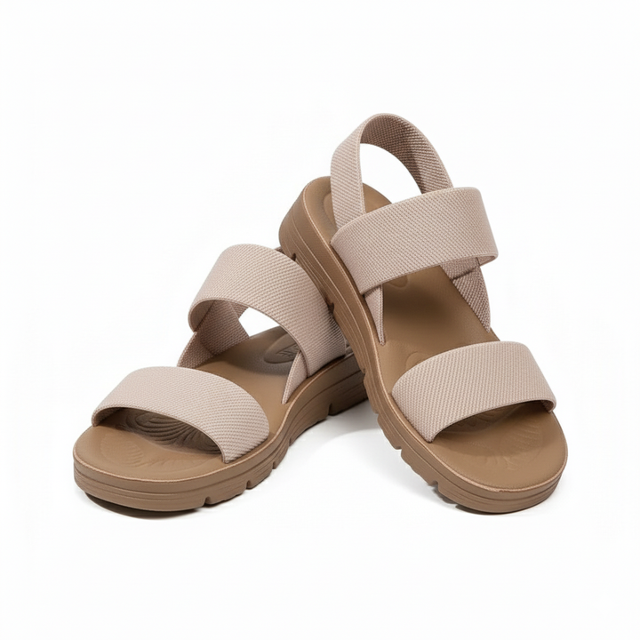 Orthopedic Sandals for Women Leather, Adjustable Straps, Wide Toe Box, Non-Slip