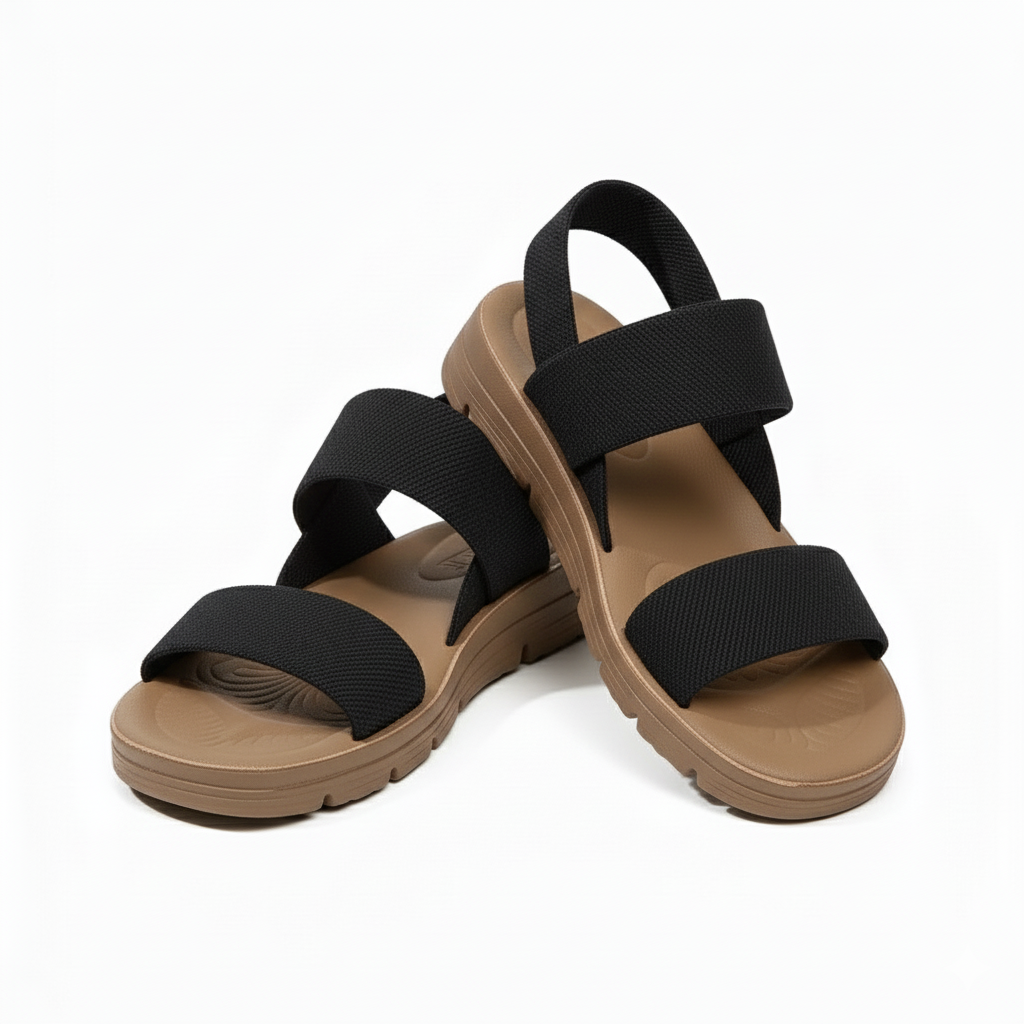 Orthopedic Sandals for Women Leather, Adjustable Straps, Wide Toe Box, Non-Slip