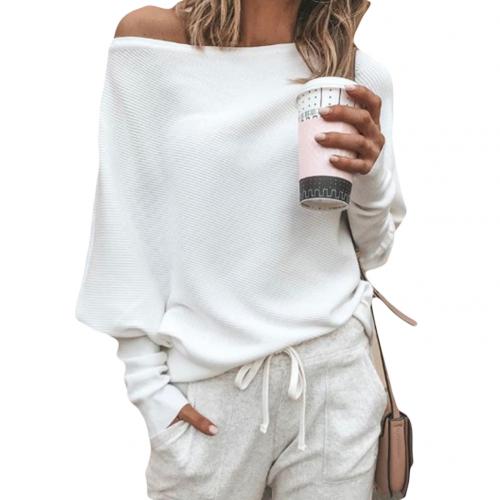 Women’s Ultra-Soft Ribbed Off-Shoulder Sweater
