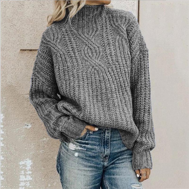 Women’s Cozy Chunky Cable Knit Sweater for Everyday Comfort
