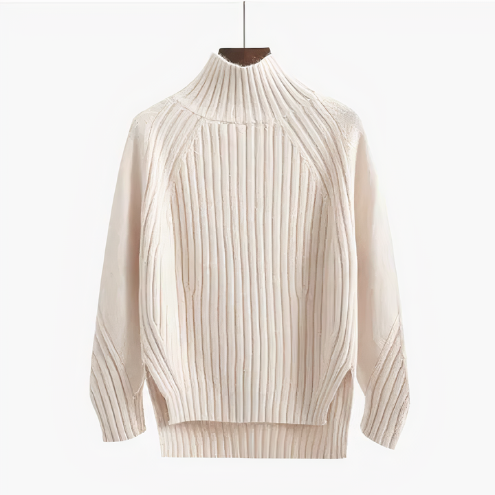 Women's Soft Ribbed Mock Neck Sweater