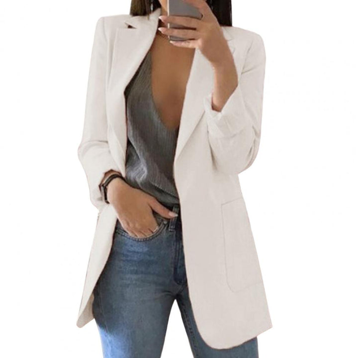 Elegante blazer lungo da donna in lana, calore e comfort alla moda