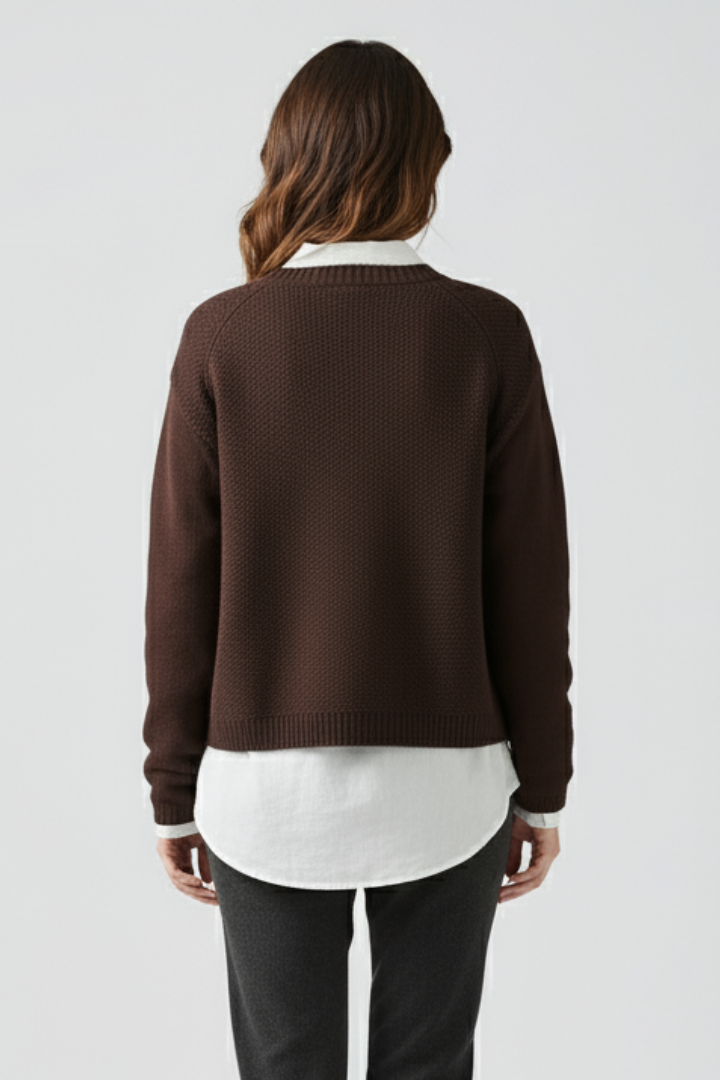 Women’s Soft Textured Knit Button-Up Cardigan