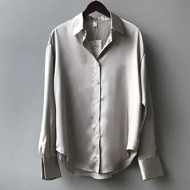 Women’s Long Sleeve Button-Down Blouse