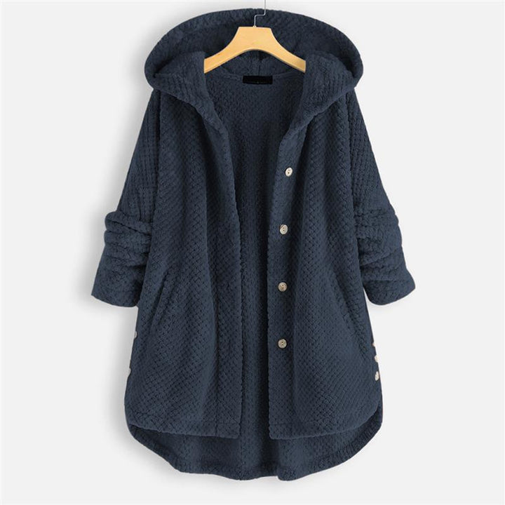 Chic Women’s Winter Double-Faced Fleece Hooded Coat