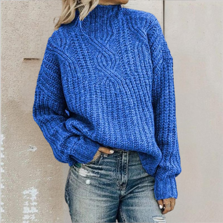 Women’s Cozy Chunky Cable Knit Sweater for Everyday Comfort