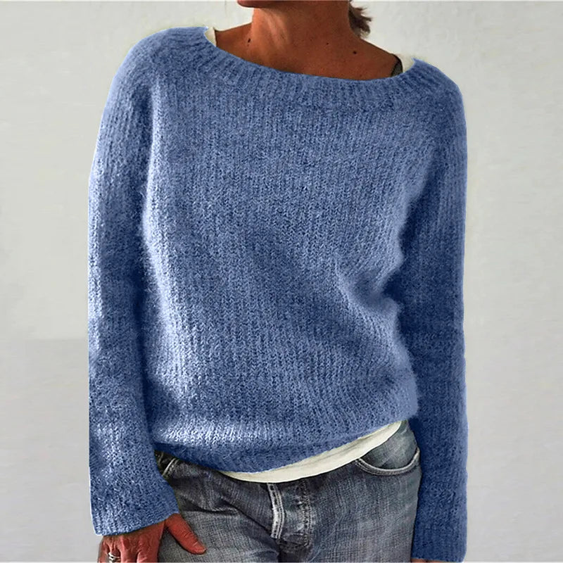 Relaxed Fit Knit Sweater for Women