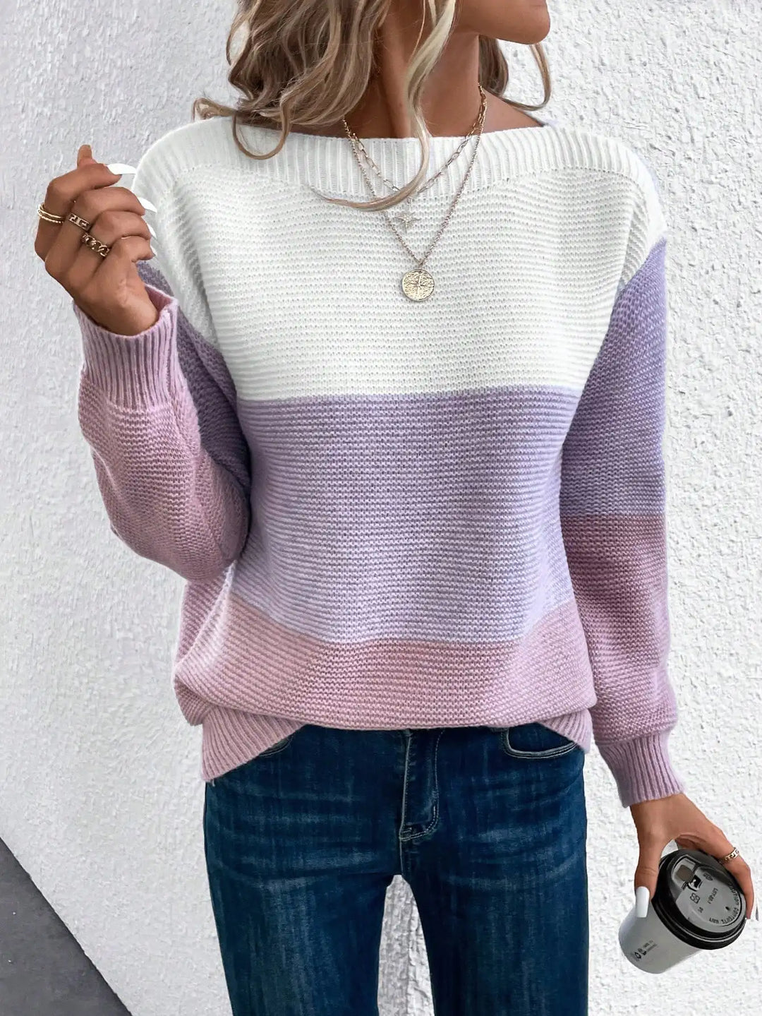 Women’s Modern Fit Soft Ombre Knit Sweater