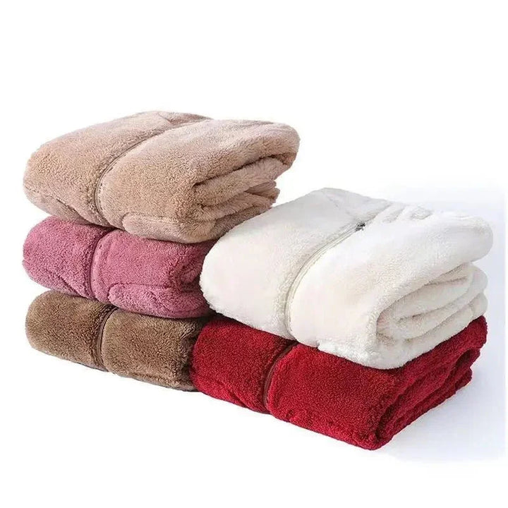 Mukava naisten pehmofleece vetoketjullinen huppari